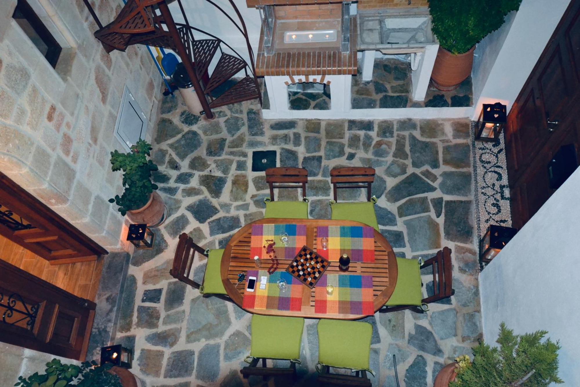 Villa Patitiri Traditional House With Hot Tub Archangelos  Exterior foto
