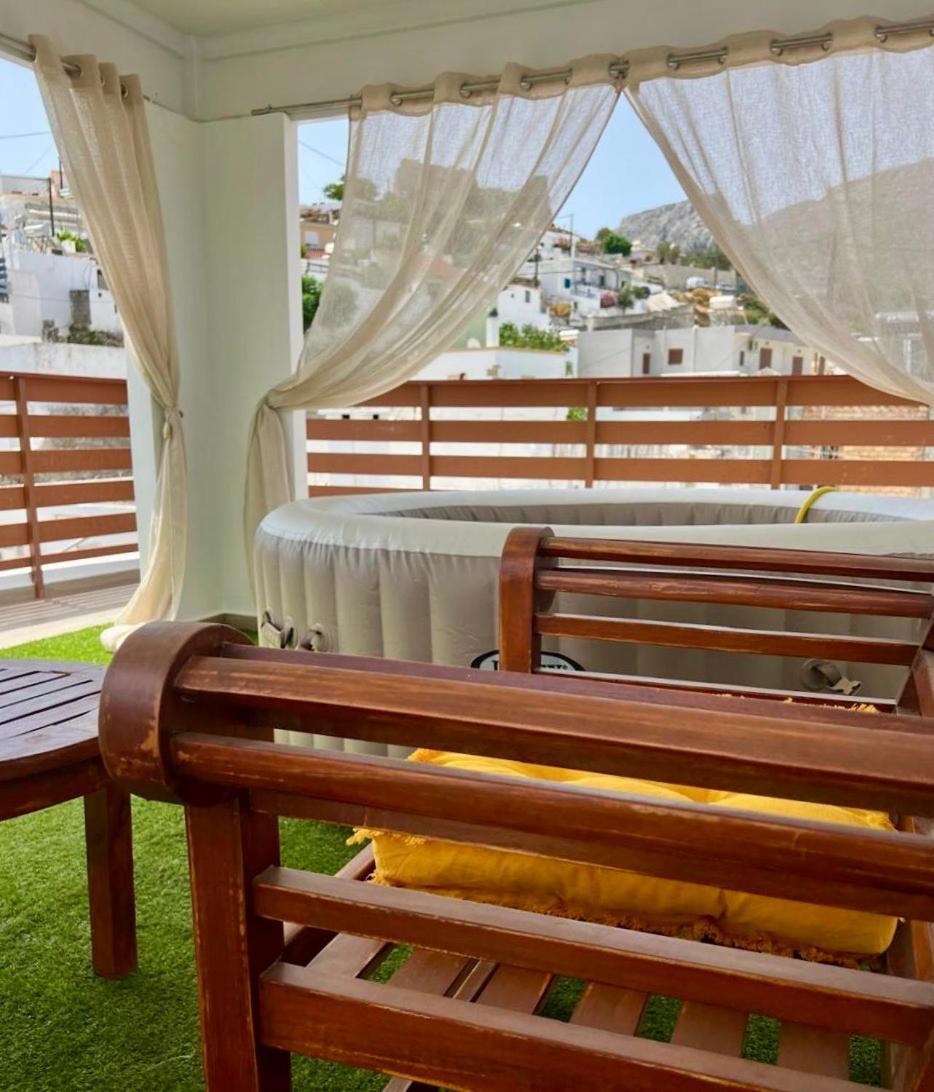 Villa Patitiri Traditional House With Hot Tub Archangelos  Exterior foto
